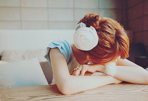cute, girl, white, flower