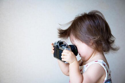 camera, canon, child, cute