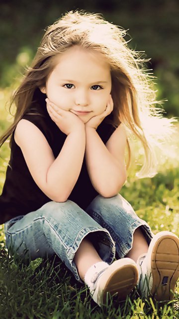cute, sitting, girl, lovely