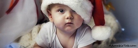 baby, child, kid, christmas, hat, adorable