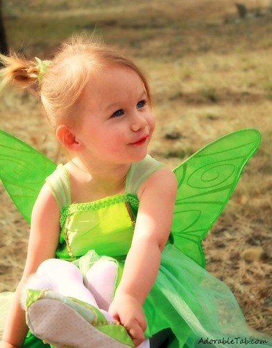 cute, baby, girl, angel, green, wings