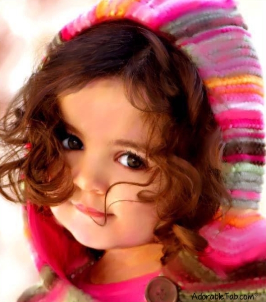 girl, kid, pink, hat, adorable