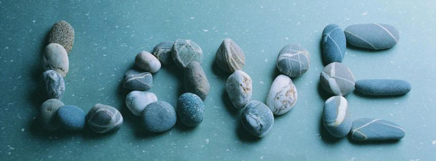 love, pebbles, stone, heart, valentine