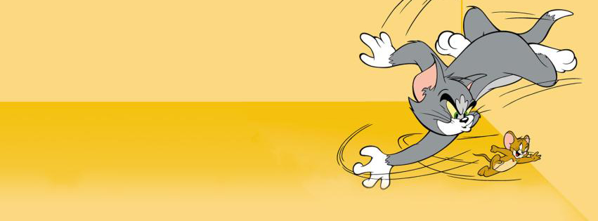 facebook, timeline, cover, running, tom, jerry