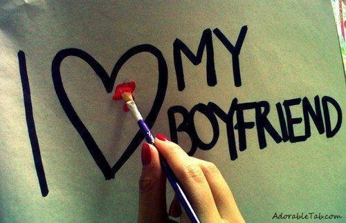 boyfriend, heart, love, paint, adorable