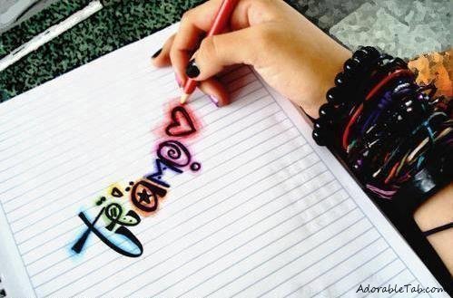 adorable, i, love, you, te, amo, cute, colors